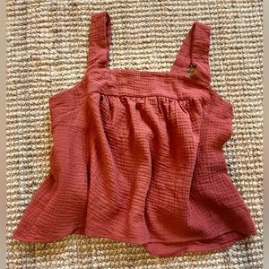 Women's Rust Gauze Tanktop